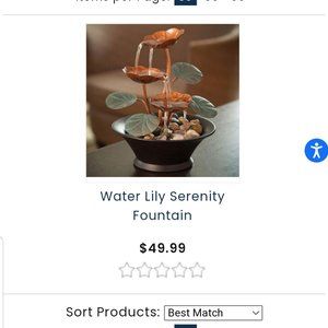 Water Lily Serenity Fountain